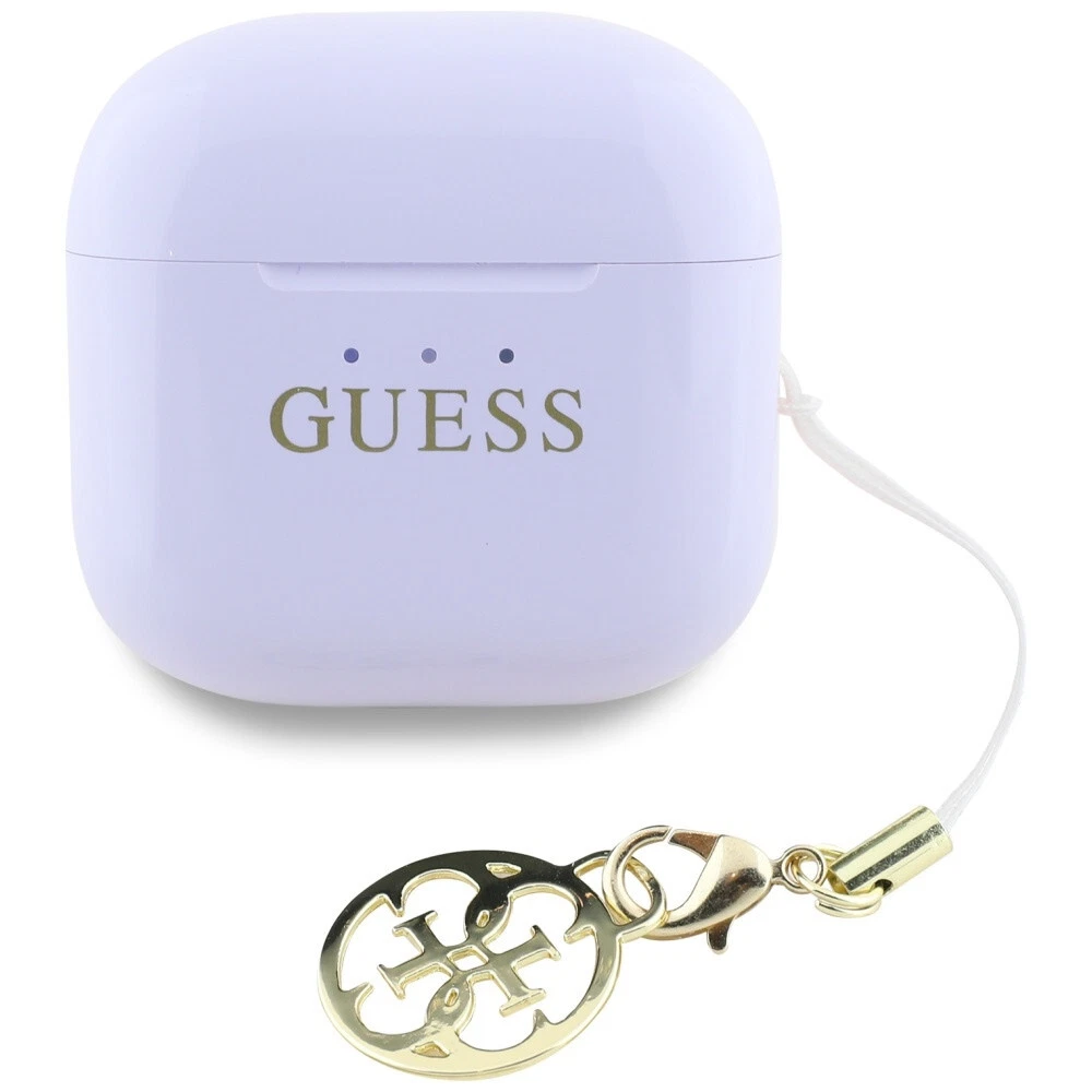 Guess Wireless Earbuds TWS Effect Printed Classic Logo & Charm Purple ΑΚΟΥΣΤΙΚΑ-BLUETOOTH Guess Guess Wireless Earbuds TWS Effect Printed Classic Logo & Charm Purple - Image 4
