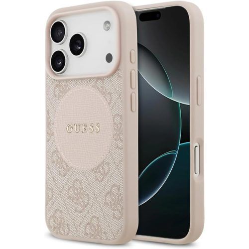 Θήκη Guess 4G Circle Classic Logo Magsafe Pink iPhone 17 Pro Max