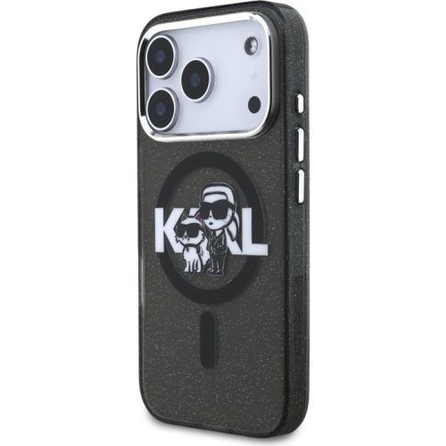 Alternative view of Θήκη Karl Lagerfeld IML Glitter Karl and Choupette MagSafe Black iPhone 17 Pro