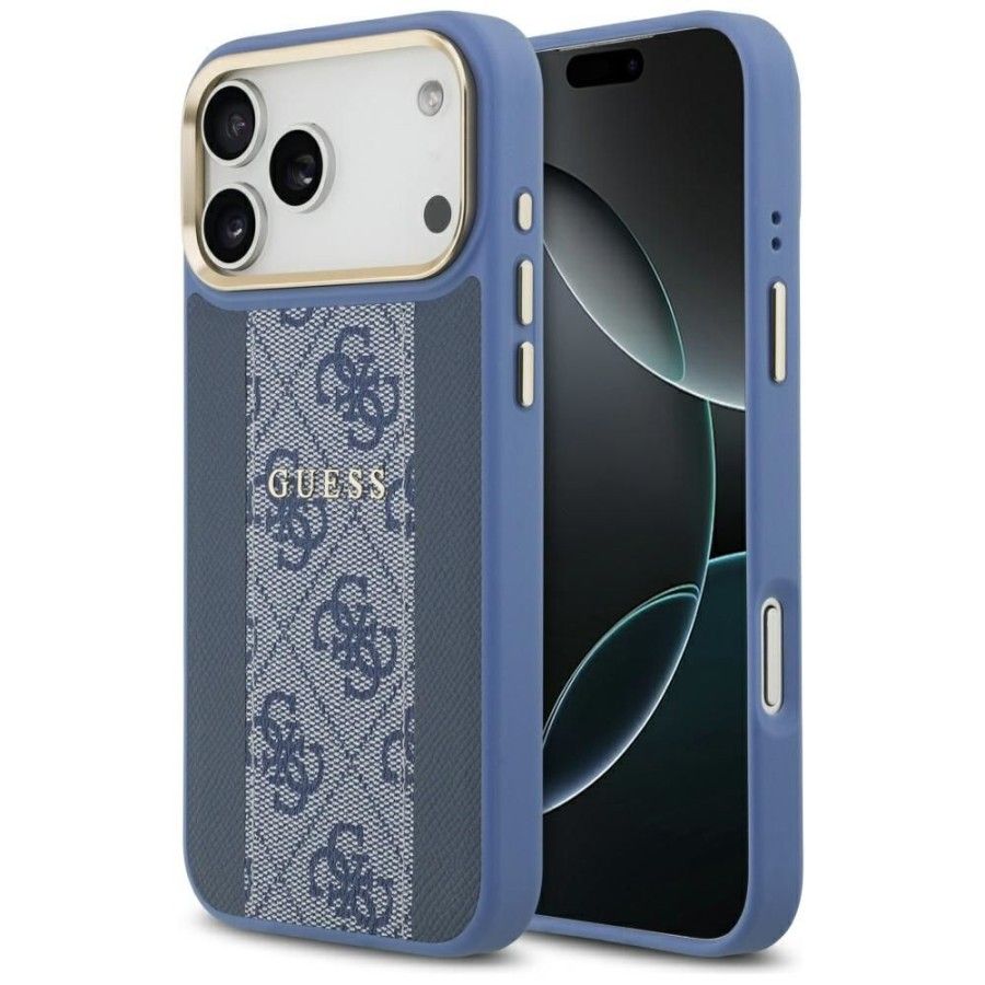 Θήκη Guess 4G Stripe Magsafe Blue iPhone 17 Pro Max ΘΗΚΕΣ Guess Θήκη Guess 4G Stripe Magsafe Blue iPhone 17 Pro Max