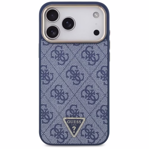 Alternative view of Θήκη Guess 4G Triangle Strass Magsafe Blue Gold iPhone 17 Pro Max