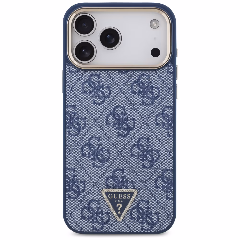 Θήκη Guess 4G Triangle Strass Magsafe Blue Gold iPhone 17 Pro Max ΘΗΚΕΣ Guess Θήκη Guess 4G Triangle Strass Magsafe Blue Gold iPhone 17 Pro Max - Image 2
