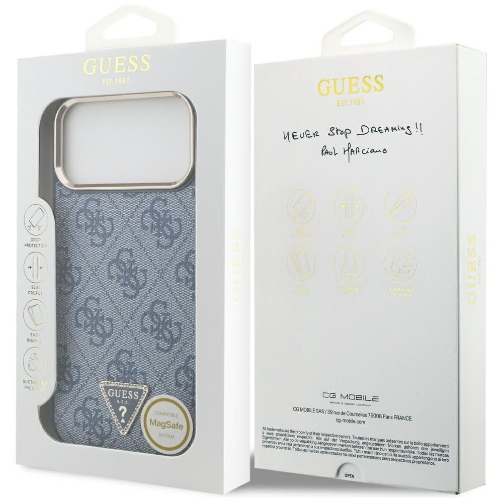 Θήκη Guess 4G Triangle Strass Magsafe Blue Gold iPhone 17 Pro Max ΘΗΚΕΣ Guess Θήκη Guess 4G Triangle Strass Magsafe Blue Gold iPhone 17 Pro Max - Image 6