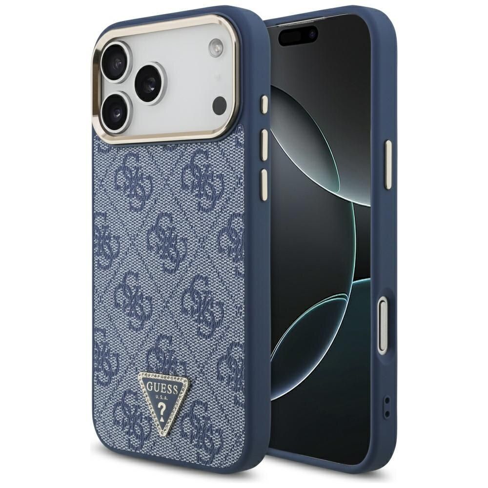Θήκη Guess 4G Triangle Strass Magsafe Blue Gold iPhone 17 Pro Max ΘΗΚΕΣ Guess Θήκη Guess 4G Triangle Strass Magsafe Blue Gold iPhone 17 Pro Max