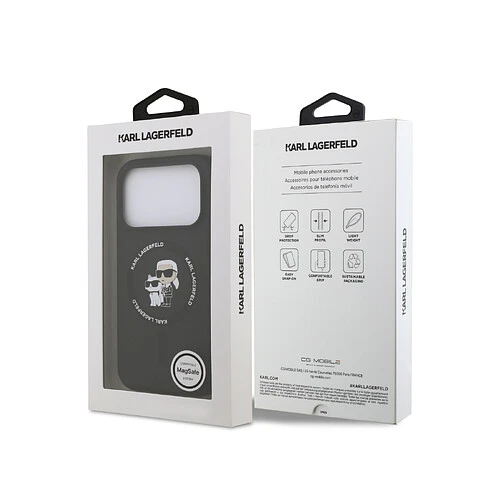 Θήκη Karl Lagerfeld Liquid Silicone Karl & Choupette MagSafe Black iPhone 17 Pro Max ΘΗΚΕΣ KARL LAGERFELD Θήκη Karl Lagerfeld Liquid Silicone Karl & Choupette MagSafe Black iPhone 17 Pro Max - Image 6