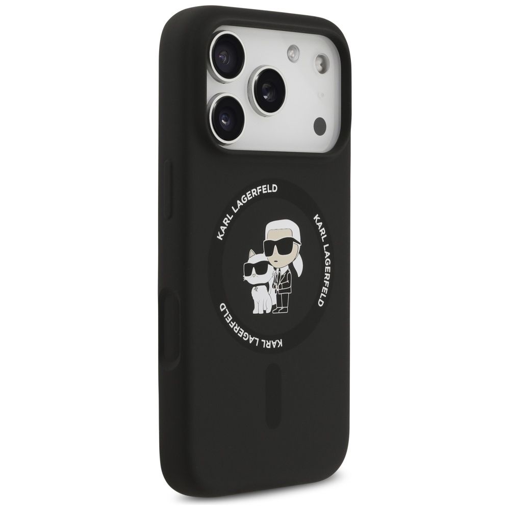 Θήκη Karl Lagerfeld Liquid Silicone Karl & Choupette MagSafe Black iPhone 17 Pro Max ΘΗΚΕΣ KARL LAGERFELD Θήκη Karl Lagerfeld Liquid Silicone Karl & Choupette MagSafe Black iPhone 17 Pro Max - Image 3