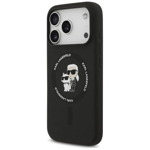 Alternative view of Θήκη Karl Lagerfeld Liquid Silicone Karl & Choupette MagSafe Black iPhone 17 Pro Max