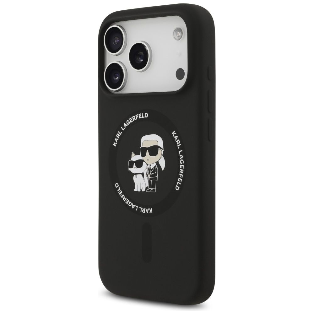 Θήκη Karl Lagerfeld Liquid Silicone Karl & Choupette MagSafe Black iPhone 17 Pro Max ΘΗΚΕΣ KARL LAGERFELD Θήκη Karl Lagerfeld Liquid Silicone Karl & Choupette MagSafe Black iPhone 17 Pro Max - Image 2