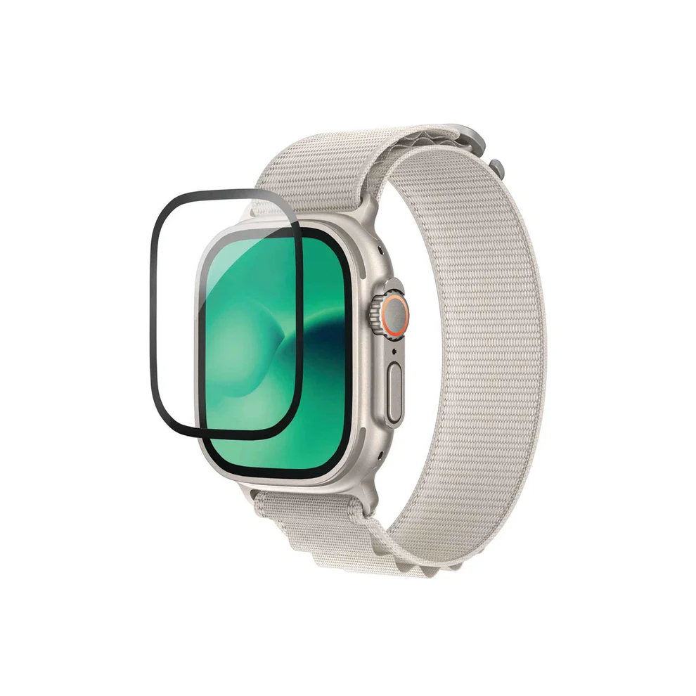 AmazingThing Radix Tempered Glass Impact Shield Black Apple Watch 49mm APPLE WATCH AmazingThing AmazingThing Radix Tempered Glass Impact Shield Black Apple Watch 49mm