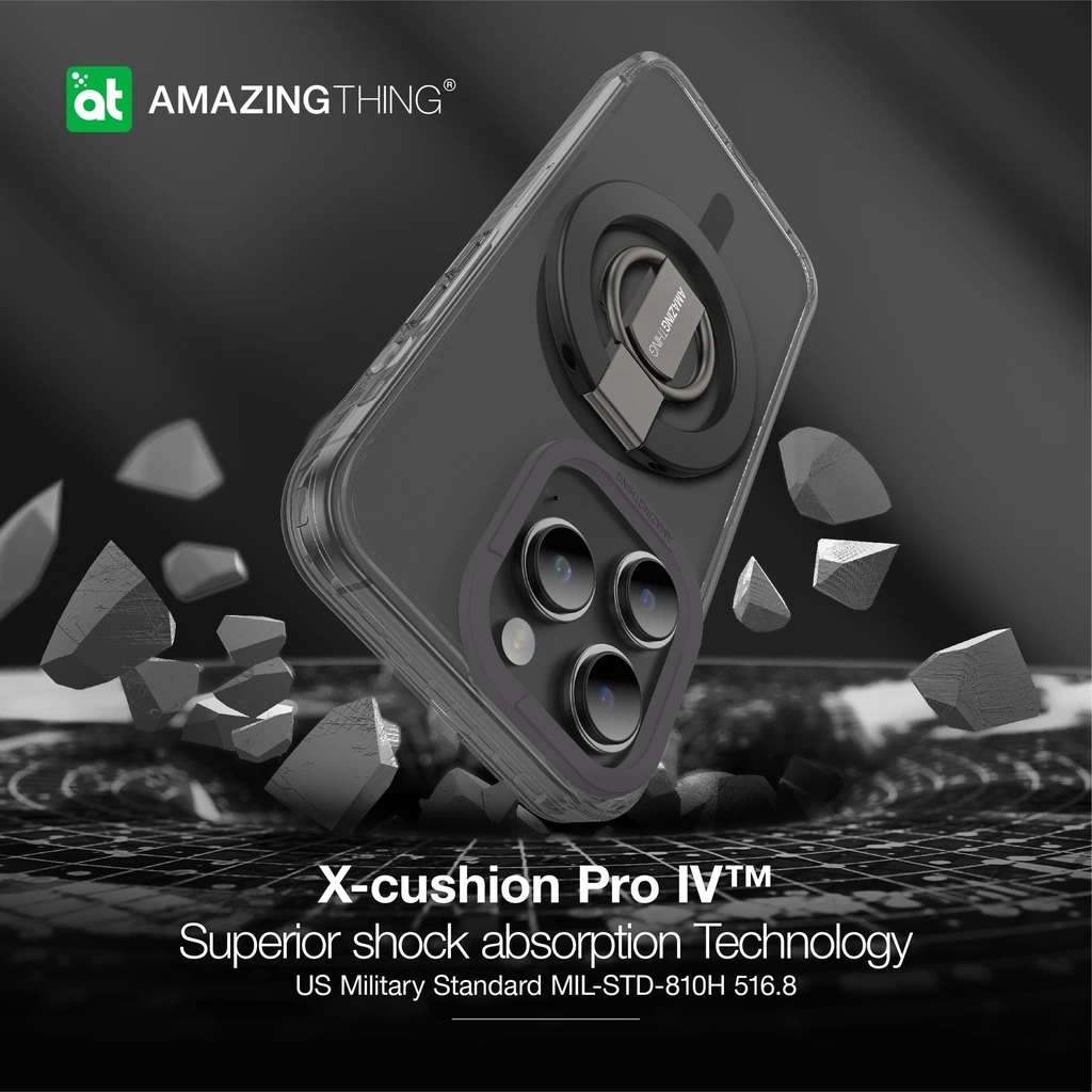 Θήκη AmazingThing Titan Pro MagSafe Grip Ring Set Black iPhone 15 Pro Max ΘΗΚΕΣ AmazingThing Θήκη AmazingThing Titan Pro MagSafe Grip Ring Set Black iPhone 15 Pro Max - Image 4