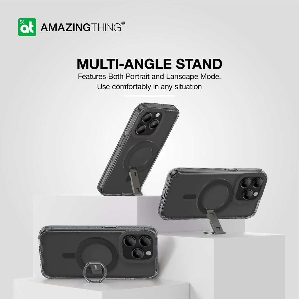 Θήκη AmazingThing Titan Pro MagSafe Grip Ring Set Black iPhone 15 Pro Max ΘΗΚΕΣ AmazingThing Θήκη AmazingThing Titan Pro MagSafe Grip Ring Set Black iPhone 15 Pro Max - Image 3