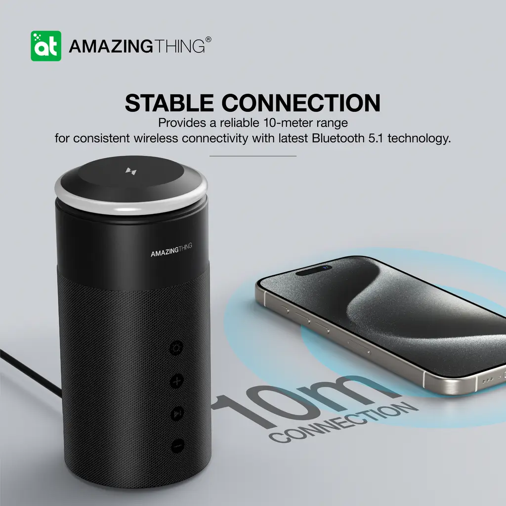 AmazingThing Explorer Pro Mag 4-in-1 Charging Station Speaker Black ΑΞΕΣΟΥΑΡ MAGSAFE AmazingThing AmazingThing Explorer Pro Mag 4-in-1 Charging Station Speaker Black - Image 2