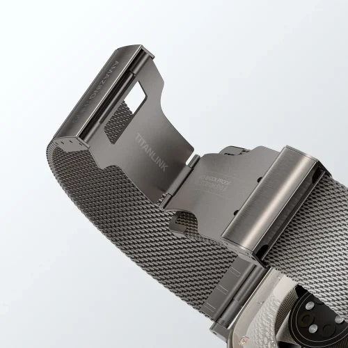 Alternative view of Λουράκι AmazingThing Titan Premium Metal Black Apple Watch 44/45/46/49mm