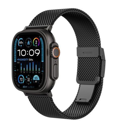 Λουράκι AmazingThing Titan Premium Metal Black Apple Watch 44/45/46/49mm