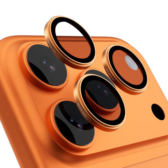 MagEasy Sapphire Camera Lens Glass Orange iPhone 17 Pro/17 Pro Max ΠΡΟΣΤΑΣΙΑ ΟΘΟΝΗΣ MagEasy MagEasy Sapphire Camera Lens Glass Orange iPhone 17 Pro/17 Pro Max