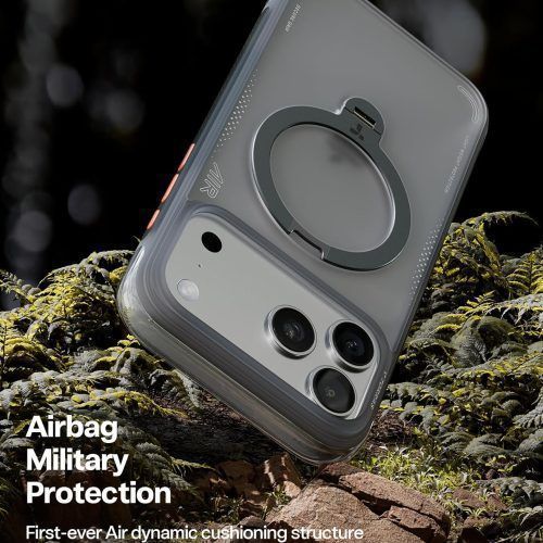 Alternative view of Θήκη Torras Ostand Spin Air MagSafe Kickstand Shadow Black iPhone 17 Pro