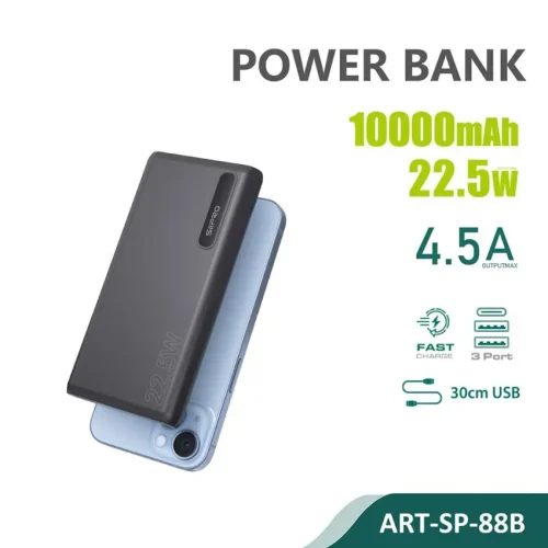 Siipro Slim PowerBank 10000mAh 22.5W Black (SP-88B)