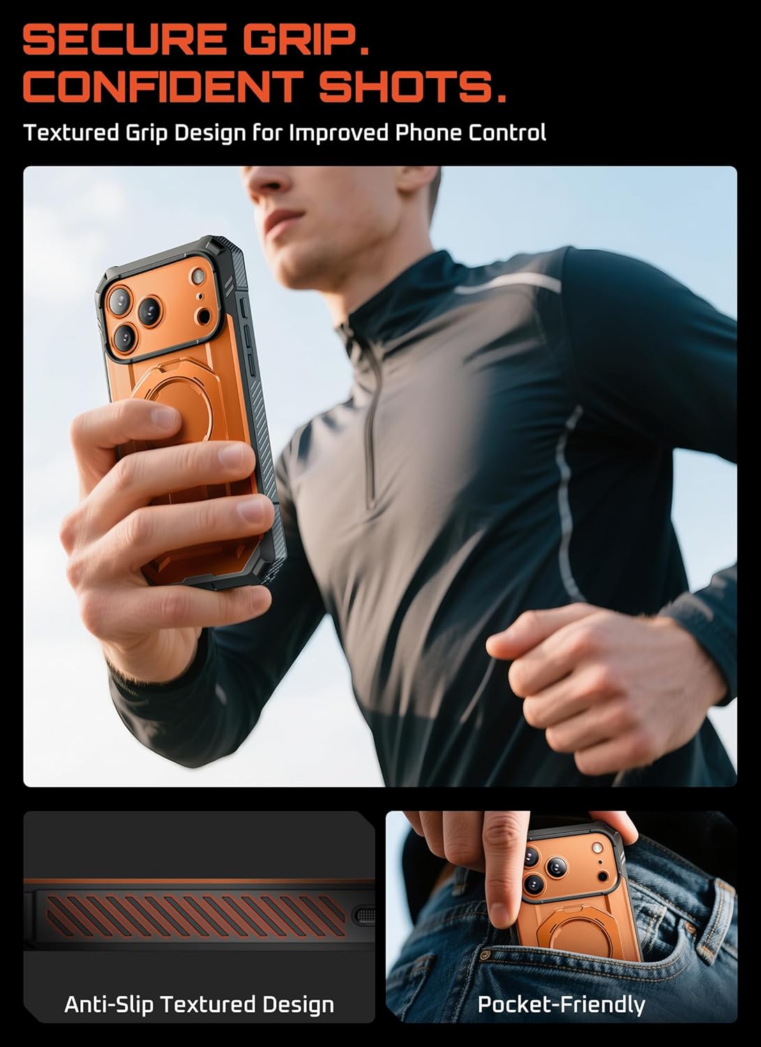 Θήκη Supcase Unicorn Beetle Grip Pro MagSafe Coral iPhone 17 Pro ΘΗΚΕΣ SUPCASE Θήκη Supcase Unicorn Beetle Grip Pro MagSafe Coral iPhone 17 Pro - Image 7