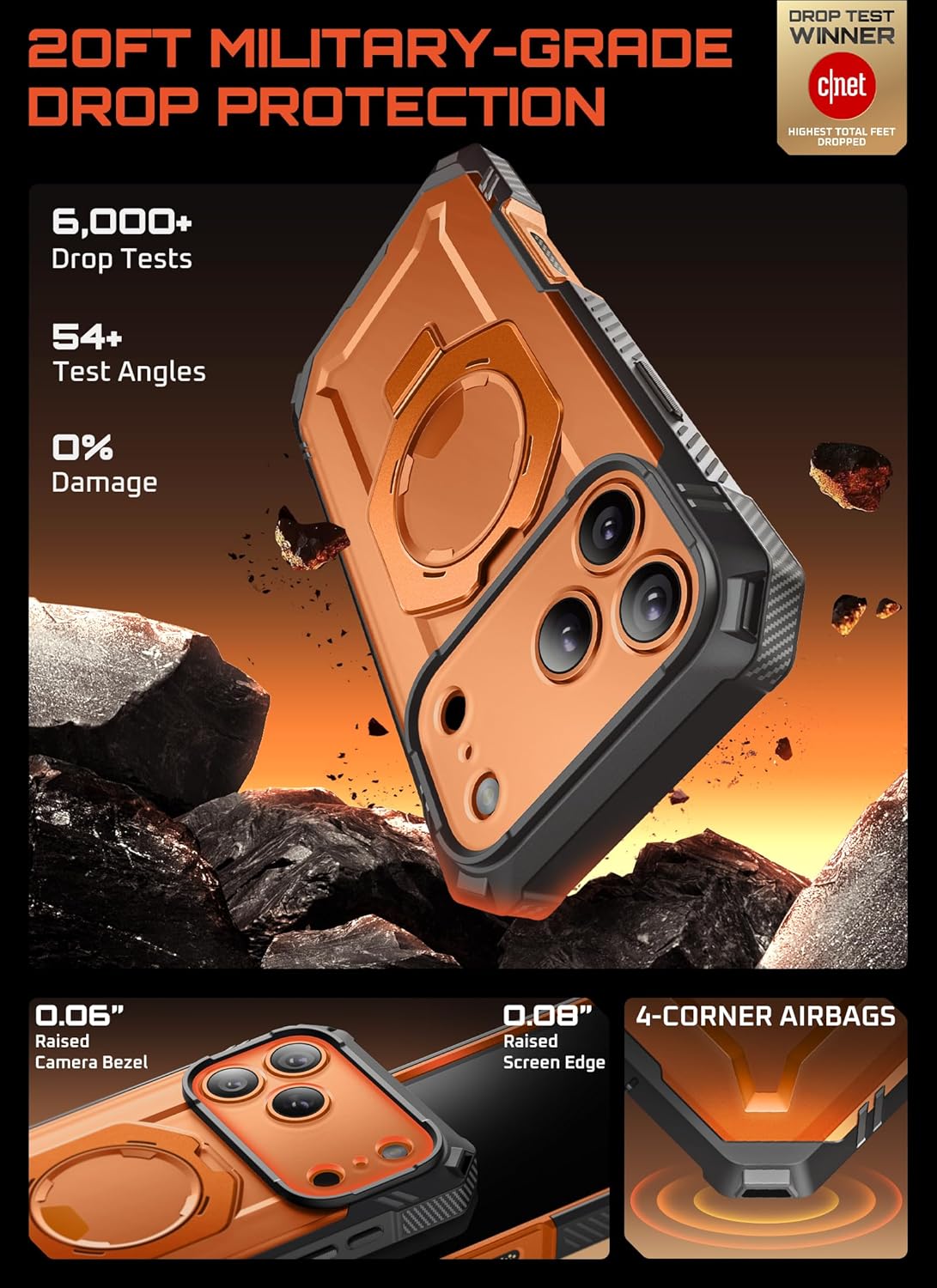 Θήκη Supcase Unicorn Beetle Grip Pro MagSafe Coral iPhone 17 Pro ΘΗΚΕΣ SUPCASE Θήκη Supcase Unicorn Beetle Grip Pro MagSafe Coral iPhone 17 Pro - Image 2