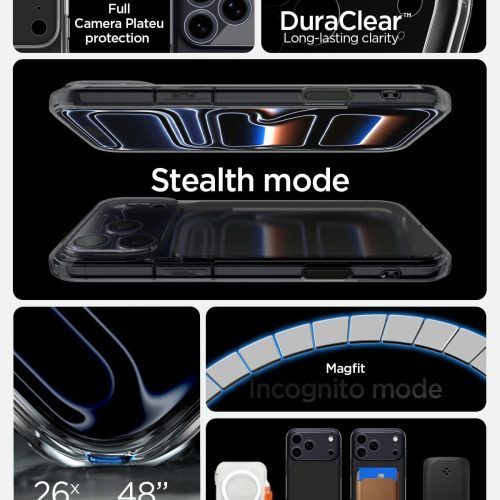 Alternative view of Θήκη Spigen Ultra Hybrid T MagFit Matte Black iPhone 17 Pro Max