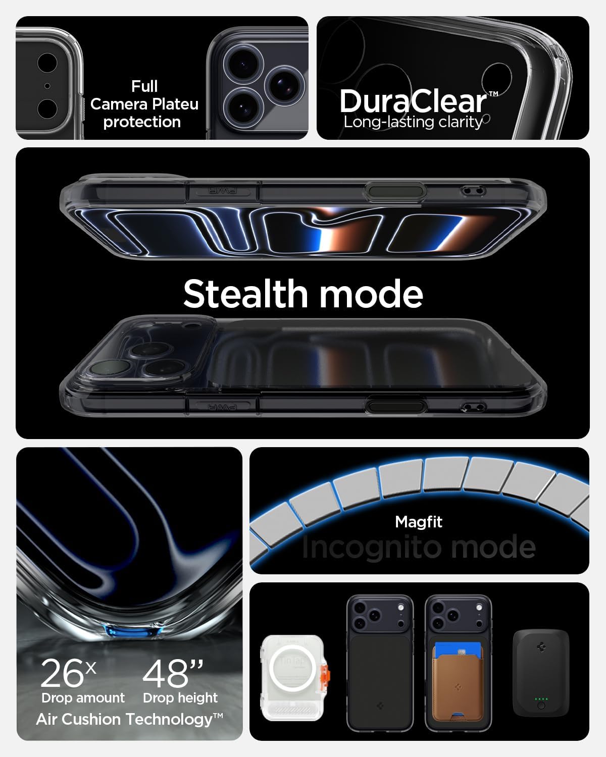 Θήκη Spigen Ultra Hybrid T MagFit Matte Black iPhone 17 Pro Max ΘΗΚΕΣ Spigen Θήκη Spigen Ultra Hybrid T MagFit Matte Black iPhone 17 Pro Max - Image 2