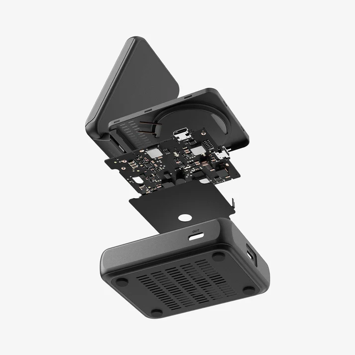Spigen Essential Qi2.2 MagFit 2in1 Wireless Charger 25W Black (ACH10399) APPLE WATCH Spigen Spigen Essential Qi2.2 MagFit 2in1 Wireless Charger 25W Black (ACH10399) - Image 6