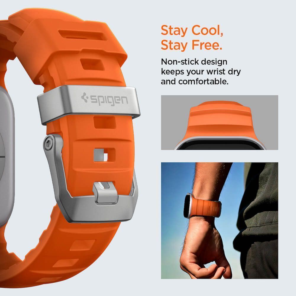 Λουράκι Spigen WBS2 Orange Apple Watch 44/45/46/49mm APPLE WATCH Spigen Λουράκι Spigen WBS2 Orange Apple Watch 44/45/46/49mm - Image 9