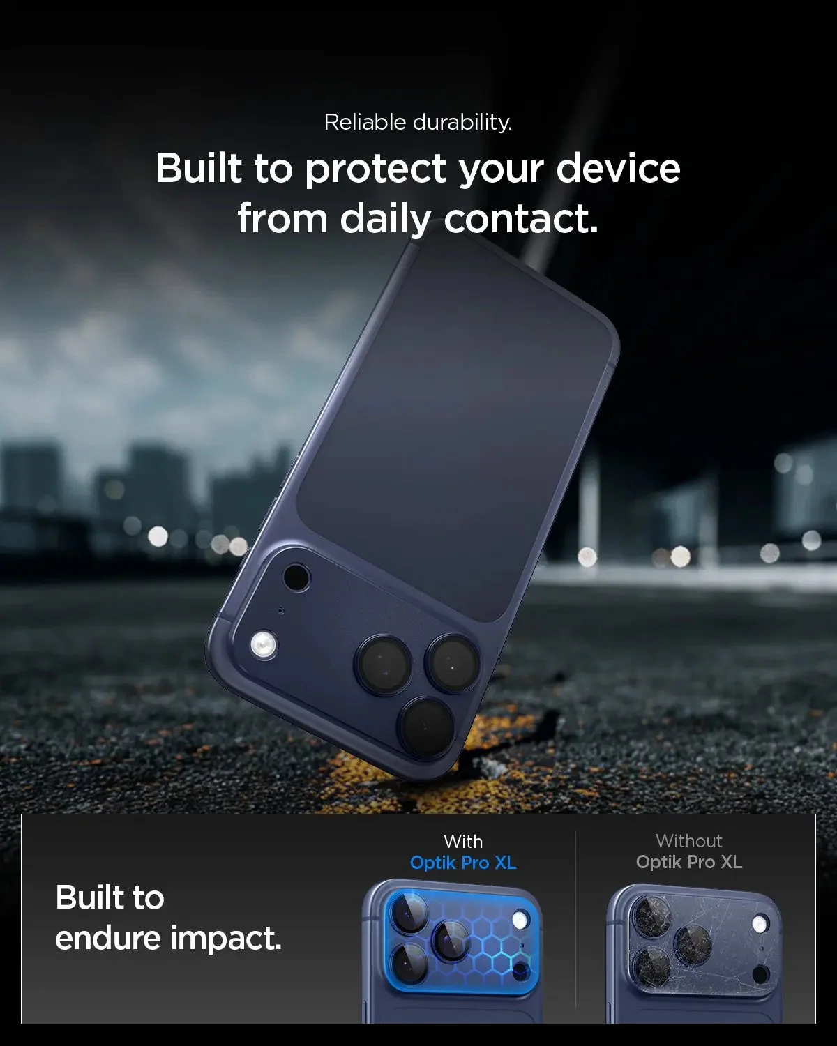 Spigen Glass tR EZ Fit Optik ProXL Blue iPhone 17 Pro Max Προστασία Οθόνης iPhone Spigen Spigen Glass tR EZ Fit Optik ProXL Blue iPhone 17 Pro Max - Image 5