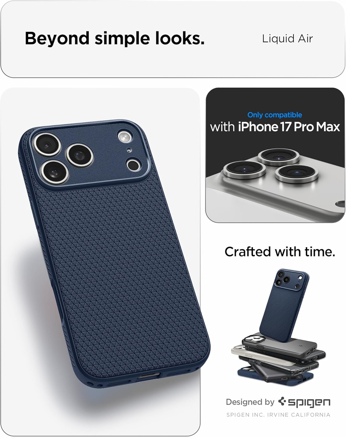 Θήκη Spigen Liquid Air Matte Navy Blue iPhone 17 Pro Max ΘΗΚΕΣ Spigen Θήκη Spigen Liquid Air Matte Navy Blue iPhone 17 Pro Max - Image 8