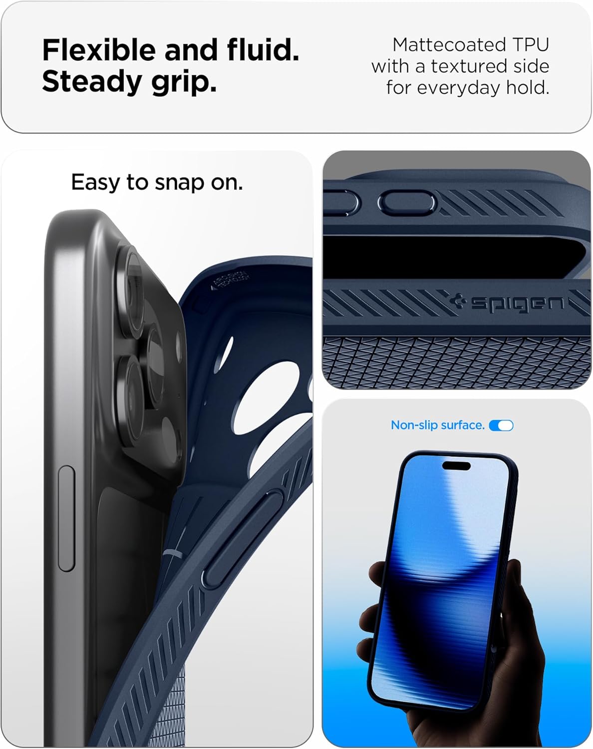 Θήκη Spigen Liquid Air Matte Navy Blue iPhone 17 Pro Max ΘΗΚΕΣ Spigen Θήκη Spigen Liquid Air Matte Navy Blue iPhone 17 Pro Max - Image 6