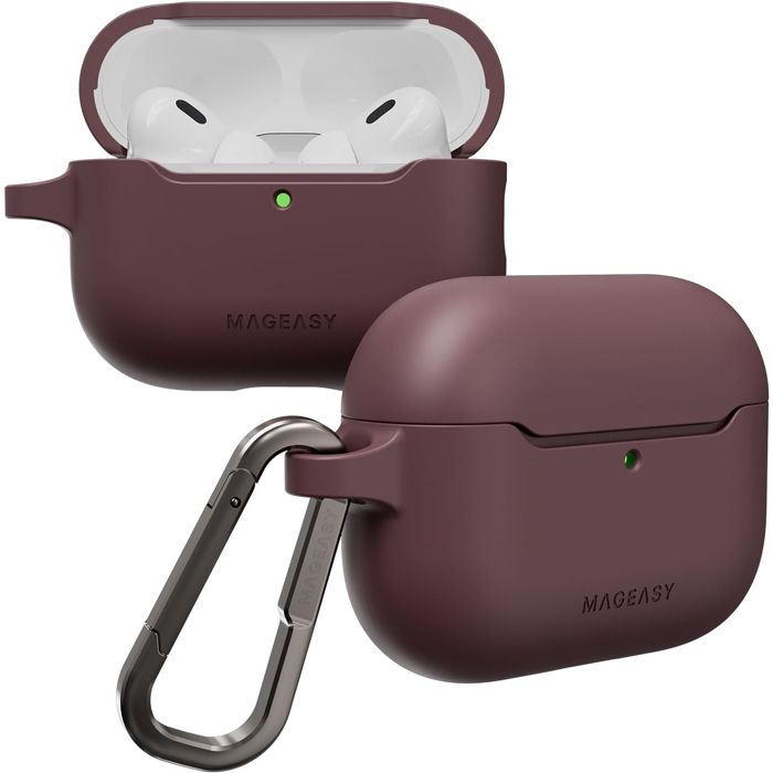 Θήκη MagEasy Skin Burgundy AirPods Pro 3 APPLE AIRPODS MagEasy Θήκη MagEasy Skin Burgundy AirPods Pro 3