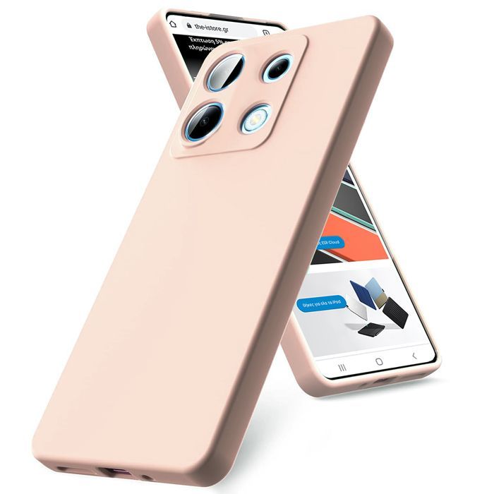 Θήκη Rubber Silk Beige Xiaomi Redmi 15C 4G ΘΗΚΕΣ Orso Θήκη Rubber Silk Beige Xiaomi Redmi 15C 4G