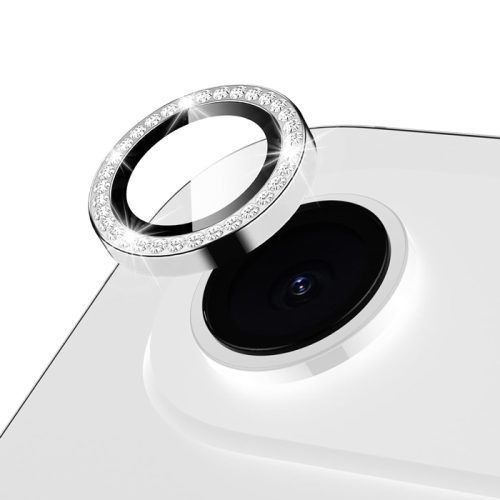 Orso Lens Camera Tempered Glass Silver Diamonds iPhone Air