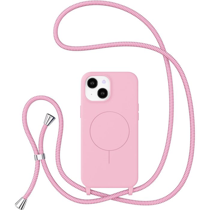 Θήκη Orso Soft TPU Κορδόνι Magsafe Baby Pink iPhone 13/14 ΘΗΚΕΣ Orso Θήκη Orso Soft TPU Κορδόνι Magsafe Baby Pink iPhone 13/14