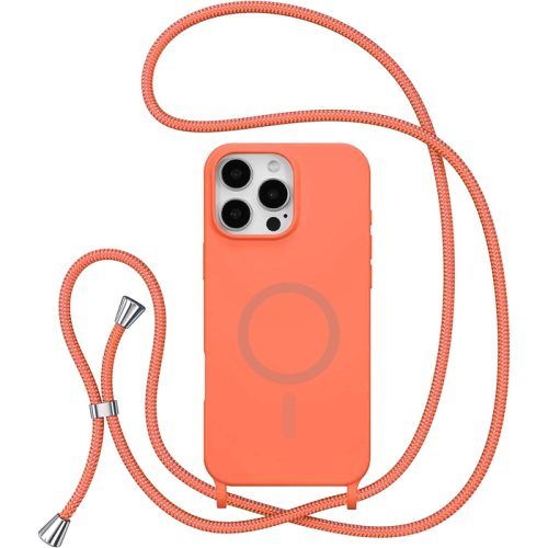Θήκη Orso Soft TPU Κορδόνι Magsafe Orange iPhone 17 Pro