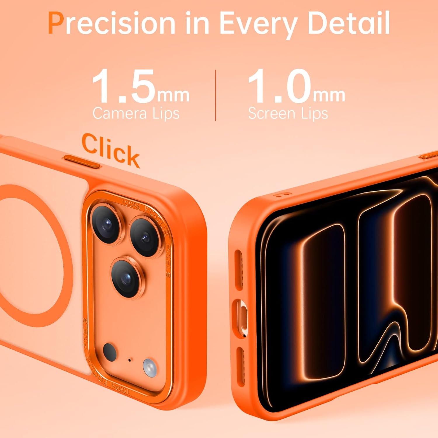 Θήκη Orso MagCase Focus Frosted Orange iPhone 17 Pro Max ΘΗΚΕΣ Orso Θήκη Orso MagCase Focus Frosted Orange iPhone 17 Pro Max - Image 2