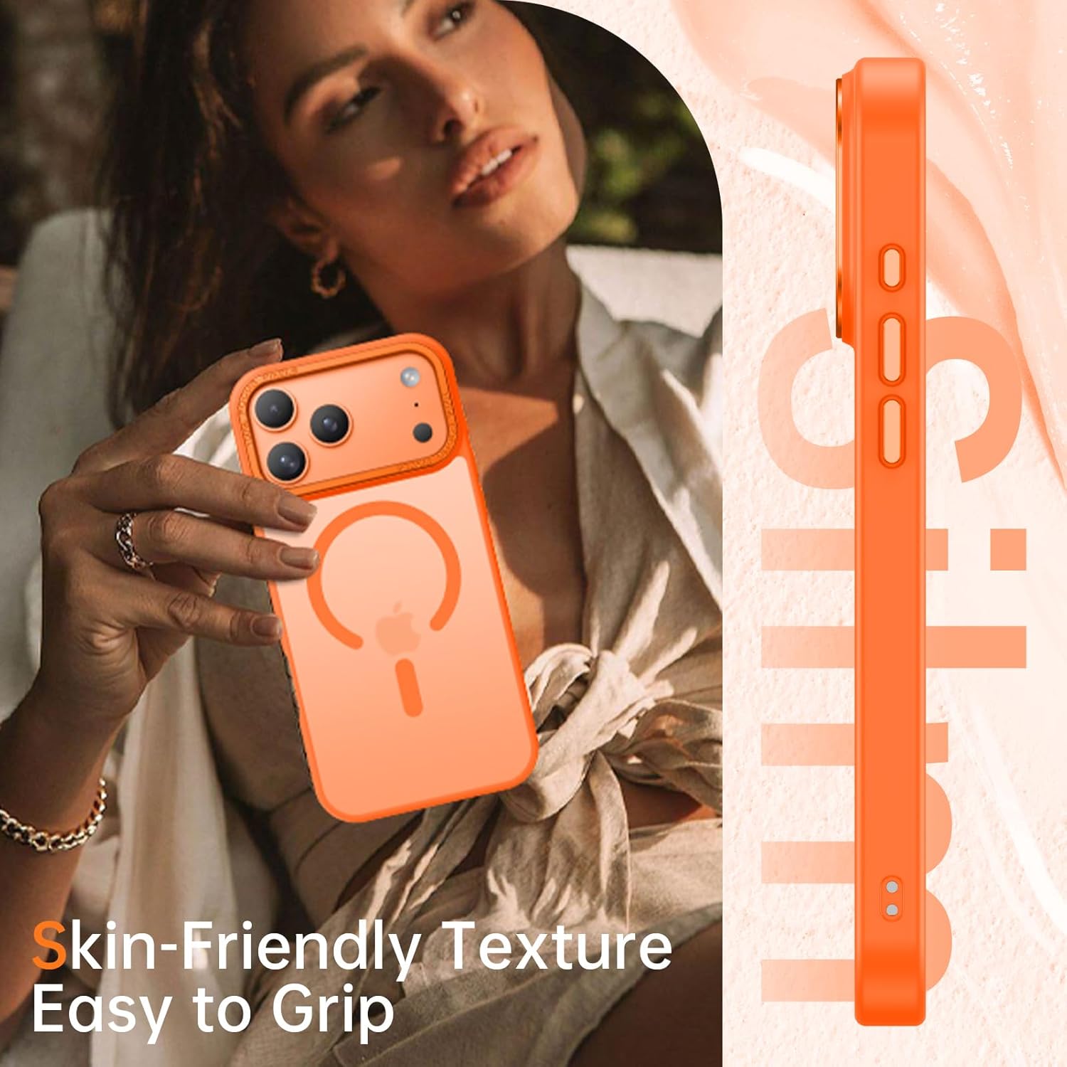 Θήκη Orso MagCase Focus Frosted Orange iPhone 17 Pro Max ΘΗΚΕΣ Orso Θήκη Orso MagCase Focus Frosted Orange iPhone 17 Pro Max - Image 7