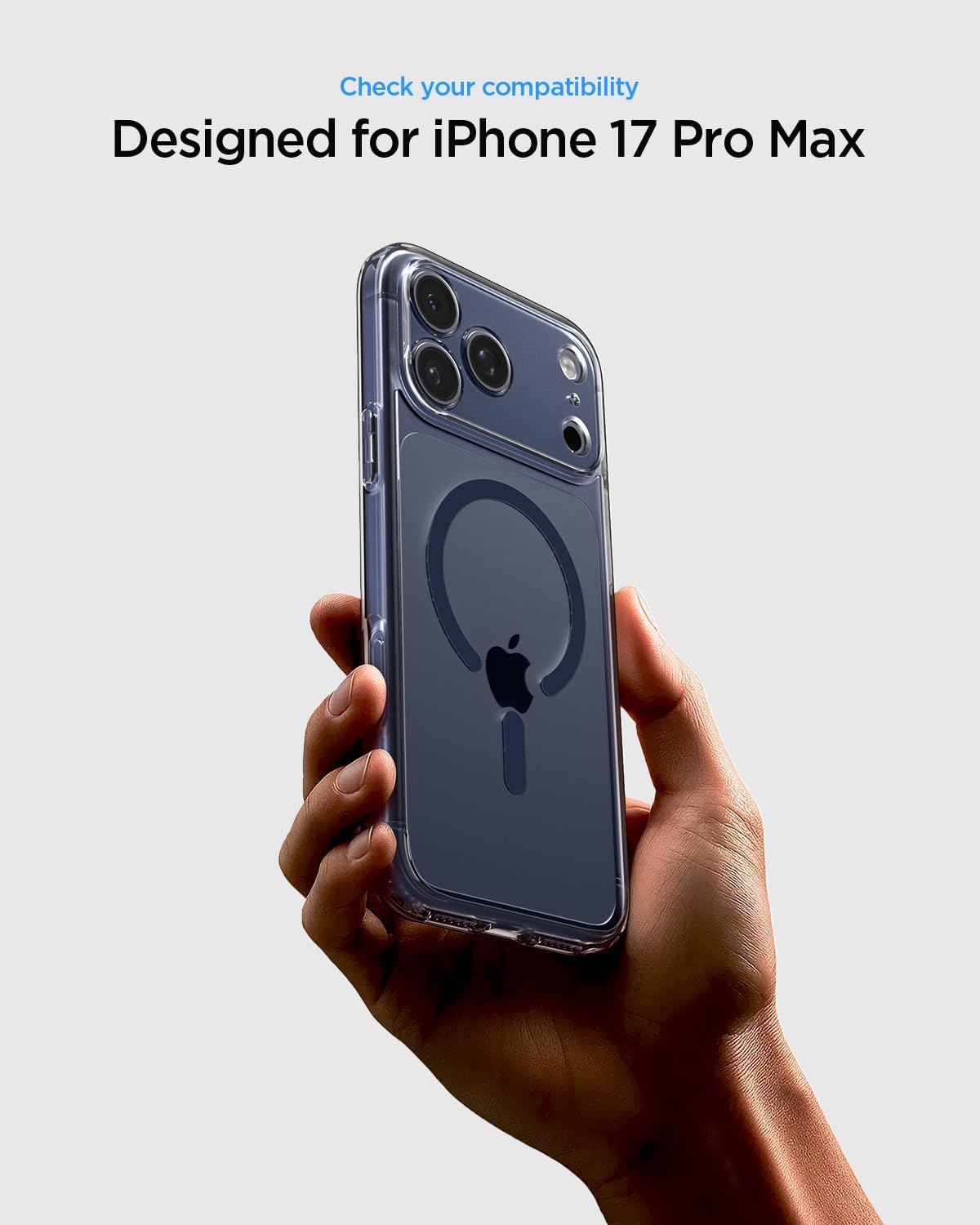 Θήκη Spigen Ultra Hybrid MagSafe Clear Deep Blue iPhone 17 Pro Max ΘΗΚΕΣ Spigen Θήκη Spigen Ultra Hybrid MagSafe Clear Deep Blue iPhone 17 Pro Max - Image 2