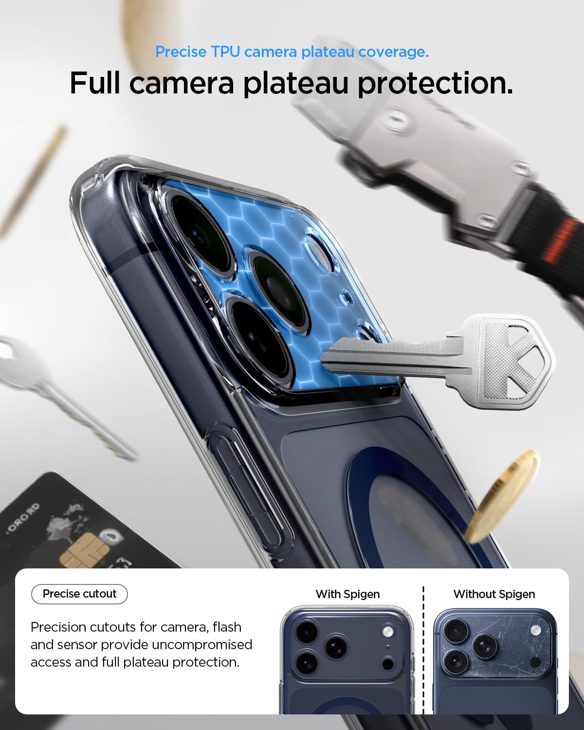 Θήκη Spigen Ultra Hybrid MagSafe Clear Deep Blue iPhone 17 Pro Max ΘΗΚΕΣ Spigen Θήκη Spigen Ultra Hybrid MagSafe Clear Deep Blue iPhone 17 Pro Max - Image 5