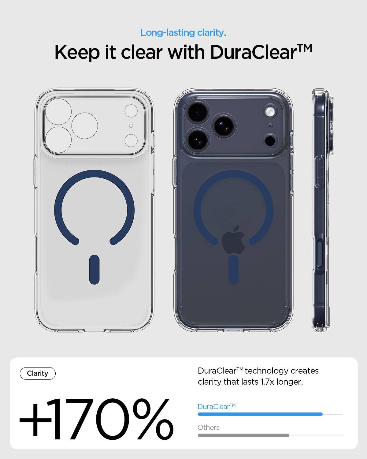 Θήκη Spigen Ultra Hybrid MagSafe Clear Deep Blue iPhone 17 Pro Max ΘΗΚΕΣ Spigen Θήκη Spigen Ultra Hybrid MagSafe Clear Deep Blue iPhone 17 Pro Max - Image 4