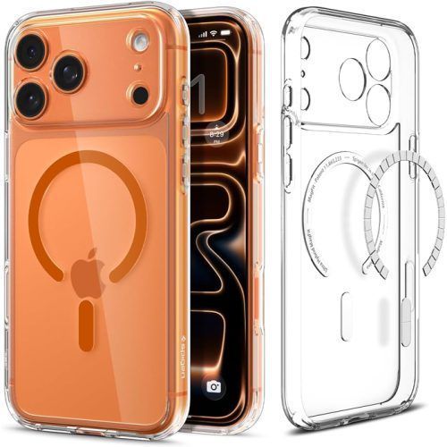 Θήκη Spigen Ultra Hybrid MagSafe Clear Orange iPhone 17 Pro Max ΘΗΚΕΣ Spigen Θήκη Spigen Ultra Hybrid MagSafe Clear Orange iPhone 17 Pro Max