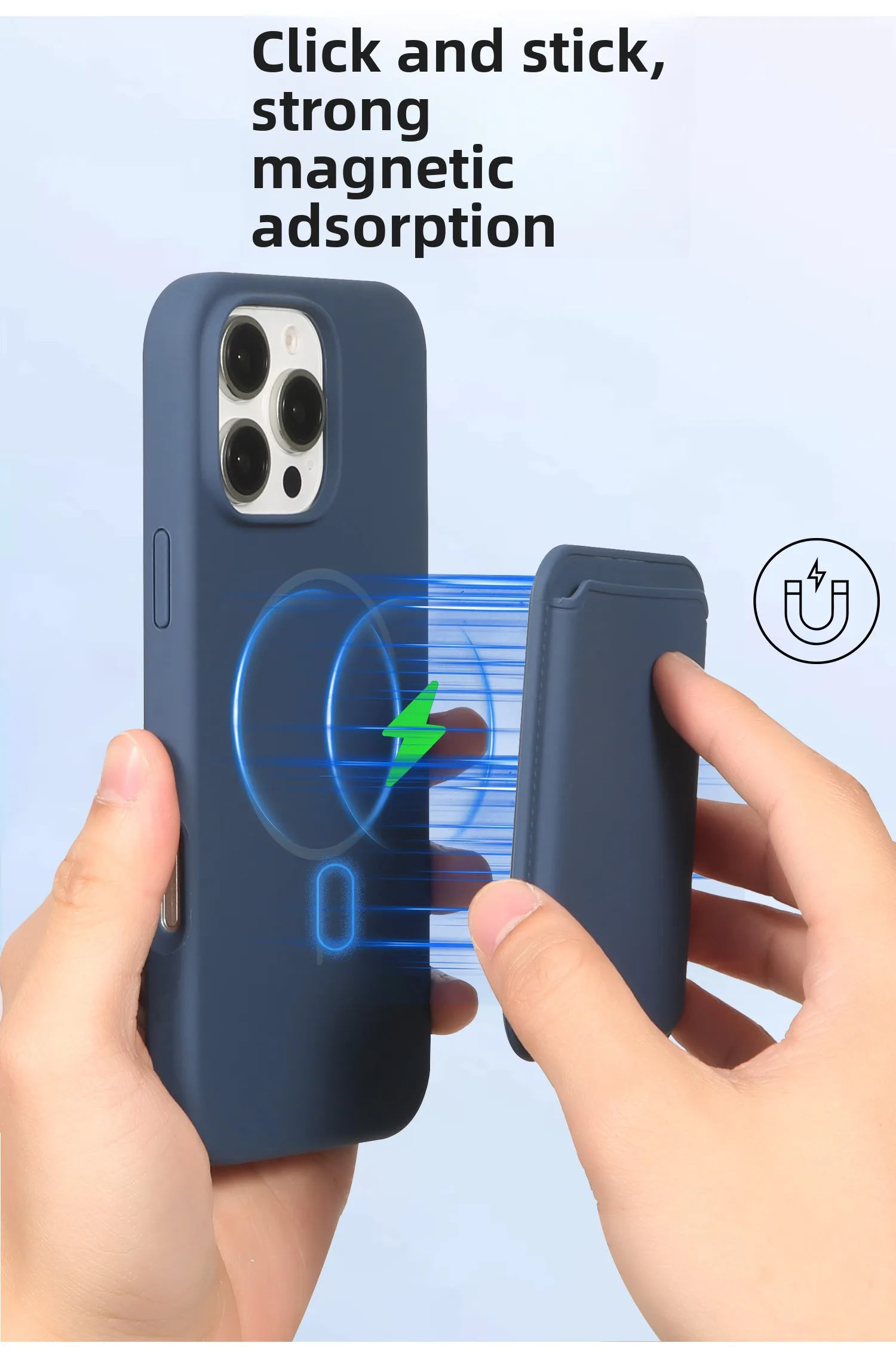 Θήκη Orso 2in1 Liquid Silicone Magsafe Removable Wallet Black iPhone 13/14 ΘΗΚΕΣ Orso Θήκη Orso 2in1 Liquid Silicone Magsafe Removable Wallet Black iPhone 13/14 - Image 2