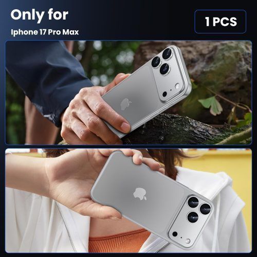 Alternative view of Orso Full Cover 9H Camera Protector Silver iPhone 17 Pro Max