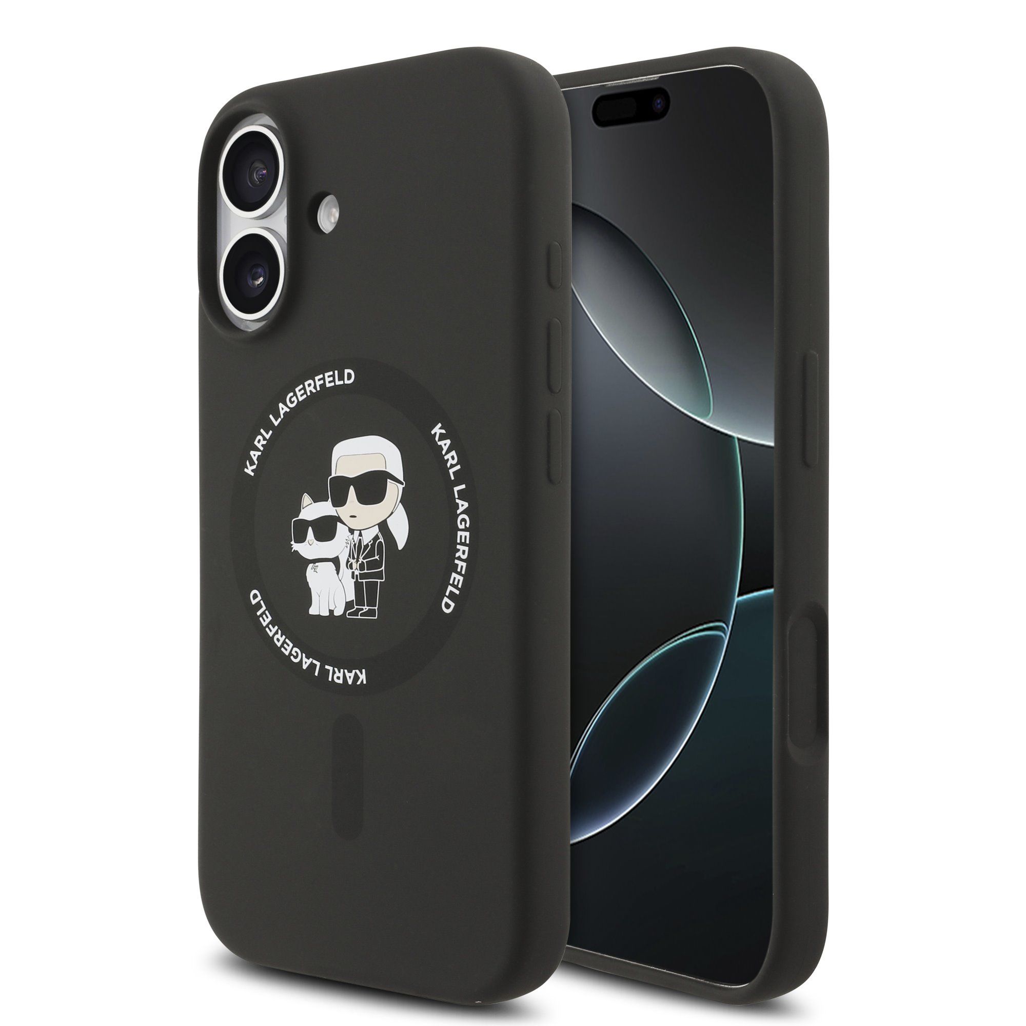 Θήκη Karl Lagerfeld Liquid Silicone Karl&Choupette Ring MagSafe Black iPhone 17 ΘΗΚΕΣ KARL LAGERFELD Θήκη Karl Lagerfeld Liquid Silicone Karl&Choupette Ring MagSafe Black iPhone 17