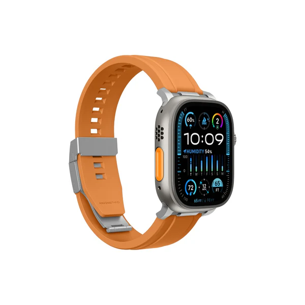Λουράκι AmazingThing Titan Chrono Silicone Orange Apple Watch 44/45/46/49mm APPLE WATCH AmazingThing Λουράκι AmazingThing Titan Chrono Silicone Orange Apple Watch 44/45/46/49mm - Image 3