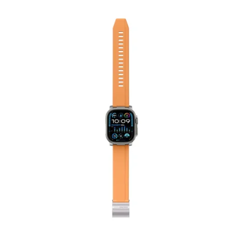 Alternative view of Λουράκι AmazingThing Titan Chrono Silicone Orange Apple Watch 44/45/46/49mm