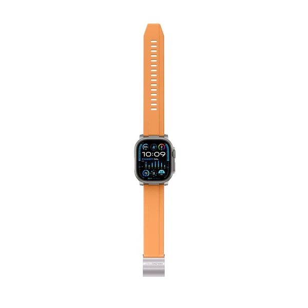 Λουράκι AmazingThing Titan Chrono Silicone Orange Apple Watch 44/45/46/49mm APPLE WATCH AmazingThing Λουράκι AmazingThing Titan Chrono Silicone Orange Apple Watch 44/45/46/49mm - Image 2