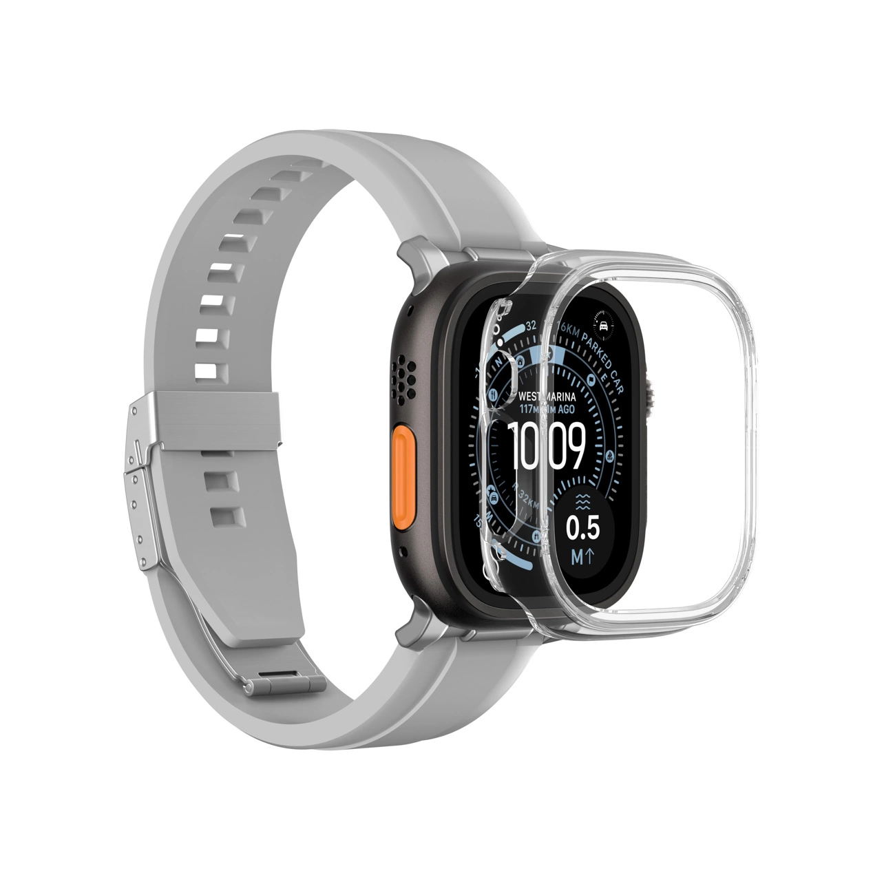Θήκη AmazingThing Minimal Clear Apple Watch 49mm APPLE WATCH AmazingThing Θήκη AmazingThing Minimal Clear Apple Watch 49mm - Image 4