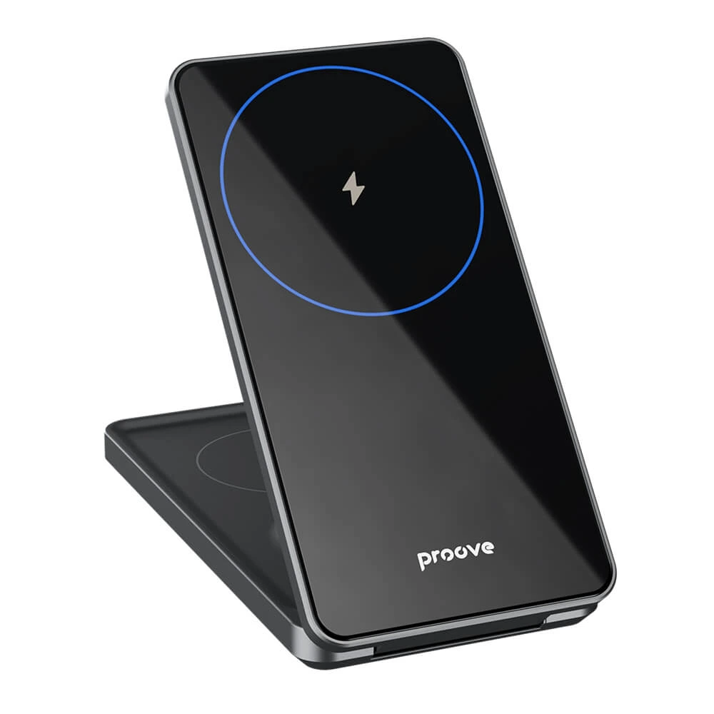 Proove 3in1 MagSafe Wireless Foldable Charging Station Metal Edge 15W Grey ΑΞΕΣΟΥΑΡ MAGSAFE Proove Proove 3in1 MagSafe Wireless Foldable Charging Station Metal Edge 15W Grey - Image 3