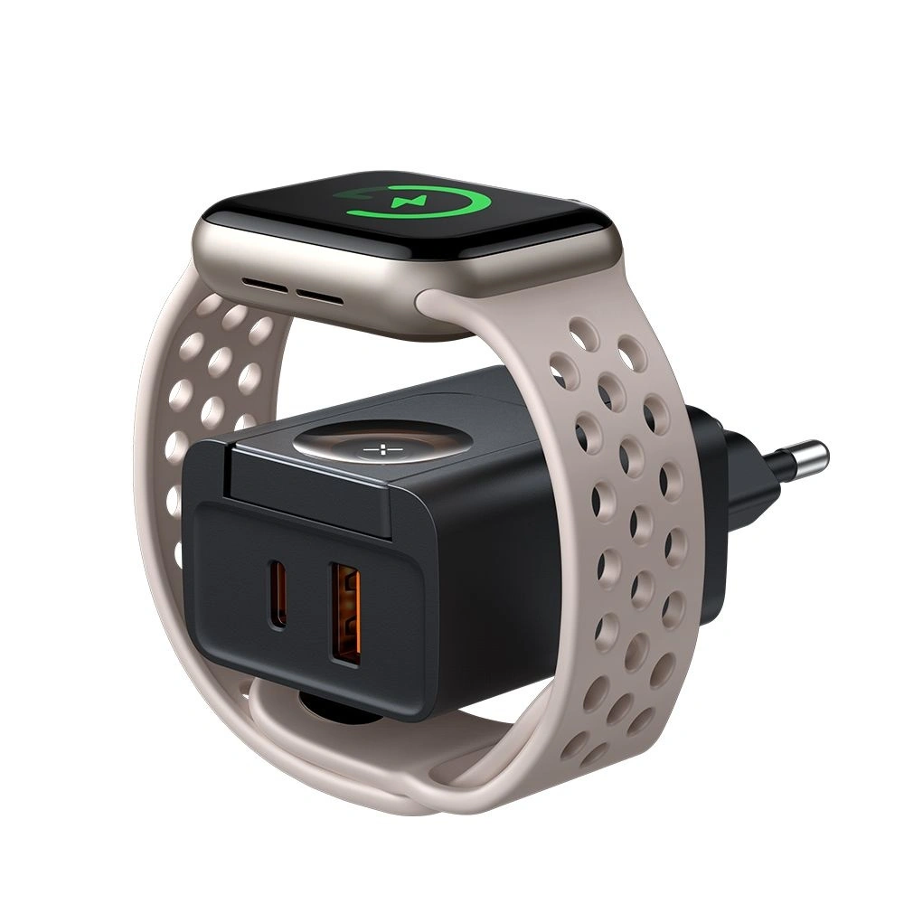 Mcdodo Wall Charger 30W Apple Watch/USB‑C/USB‑A Black (CH-3700) APPLE WATCH Mcdodo Mcdodo Wall Charger 30W Apple Watch/USB‑C/USB‑A Black (CH-3700) - Image 3